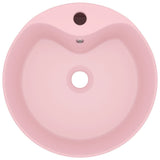 Vidaxl Washbasin med landing 36x13 cm keramisk sål lyserød