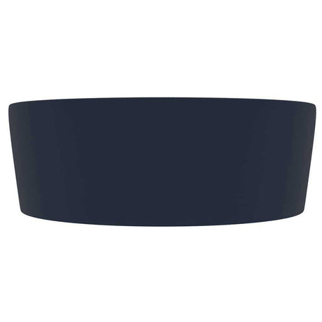 Vidaxl Washbasin med landing 36x13 cm keramisk matt mørkeblå