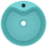 Vidaxl Washbasin med landing 36x13 cm keramisk Matt Light Green