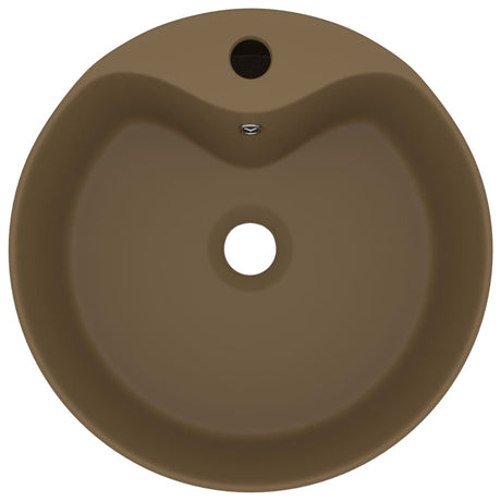 Vidaxl Washbasin med landing 36x13 cm keramisk matcreme