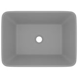 Vidaxl Washbasin 41x30x12 cm keramisk matt lysegrå