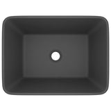 Vidaxl Washbasin 41x30x12 cm keramisk matt mørkegrå