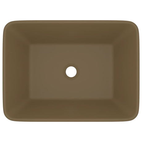 Vidaxl Washbasin 41x30x12 cm keramisk Matcream