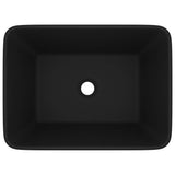 Vidaxl Washbasin 41x30x12 cm keramisk mat sort