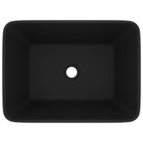 Vidaxl Washbasin 41x30x12 cm keramisk mat sort