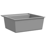 Vidaxl Sink med overløbshul granitgrå