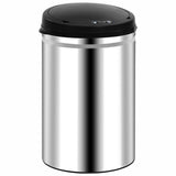 Vidaxl papirkurv kan med automatisk sensor 30 l rustfrit stål