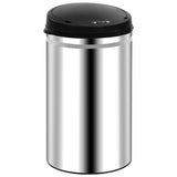 Vidaxl papirkurv kan med automatisk sensor 40 L rustfrit stål