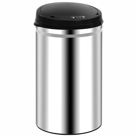 Vidaxl papirkurv kan med automatisk sensor 40 L rustfrit stål
