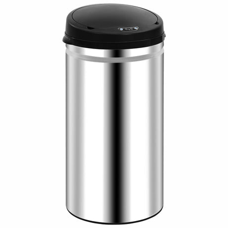 Vidaxl papirkurv kan med automatisk sensor 50 L rustfrit stål