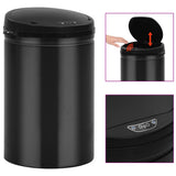 Vidaxl papirkurv kan med automatisk sensor 30 L Carbon Steel Black