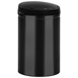 Vidaxl papirkurv kan med automatisk sensor 30 L Carbon Steel Black