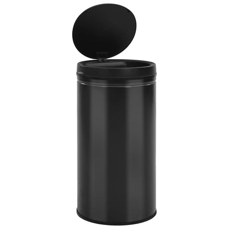 Vidaxl papirkurven kan med automatisk sensor 60 L Carbon Steel Black