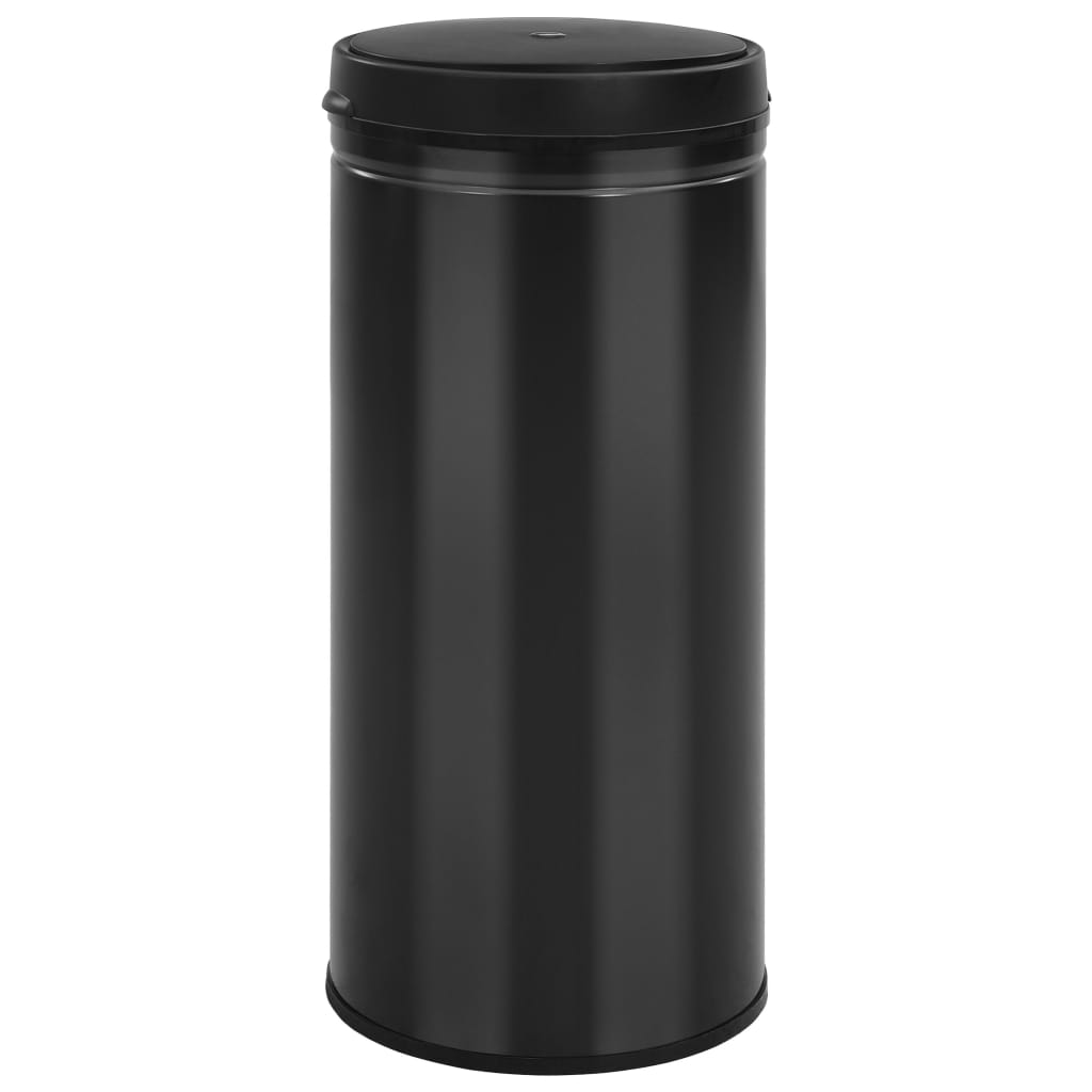 Vidaxl papirkurv kan med automatisk sensor 80 L Carbon Steel Black