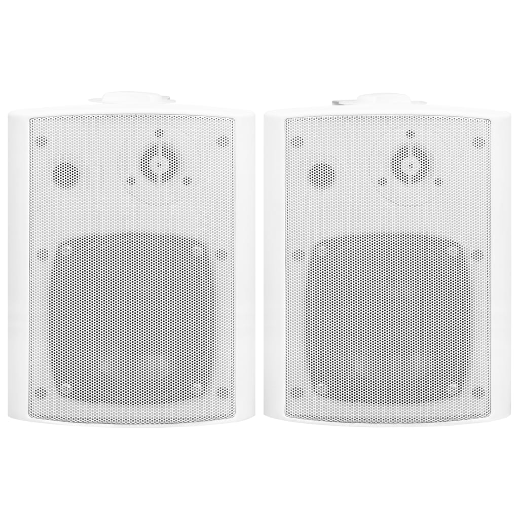 Vidaxl stereoluidhøjttalere Vægmonteret 2 St 100 W White