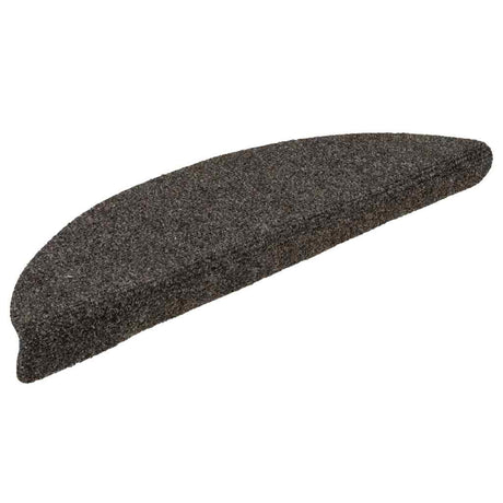 Vidaxl Stair Mats Self -fast 15 stykker 56x17x3 cm Anthracite halvkugle