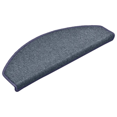 Vidaxl Stair Mats 15 St 65x24x4 cm mørkegrå og blå halvkugle stor