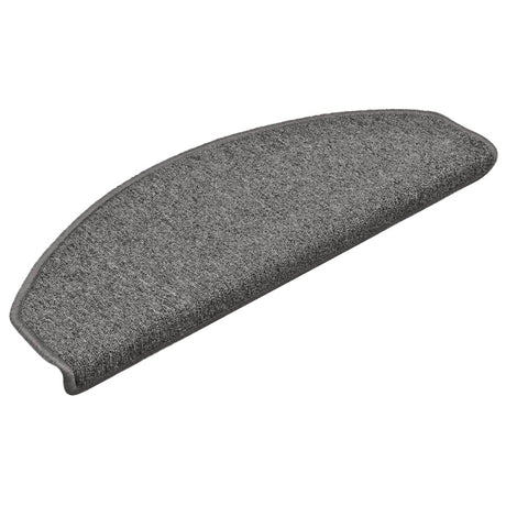 Vidaxl Stair Mats 15 St 65x24x4 cm mørkegrå halvkugle stor