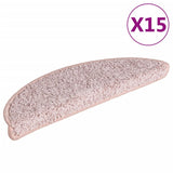 Vidaxl Stair Mats 15 St 65x21x4 cm lyserosa