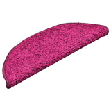 VidaXL trappemåtter 15 stk 56x17x3 cm pink halvrund