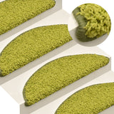 Vidaxl Stair Mats 15 pcs 56x17x3 cm grøn
