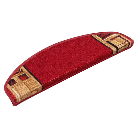 Vidaxl Stair Mats Self -fast 15 ST 65x21x4 cm rød