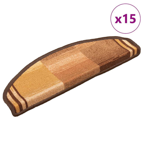 Vidaxl trapper selv -fast 15 ST 65x21x4 cm brun