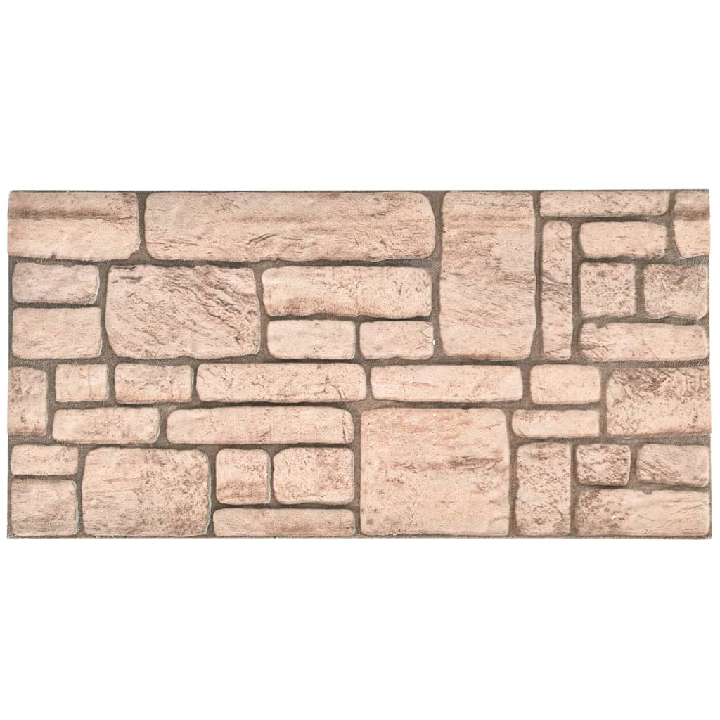 Vidaxl 11 St Wall Panels 3D Beige Brick EPS