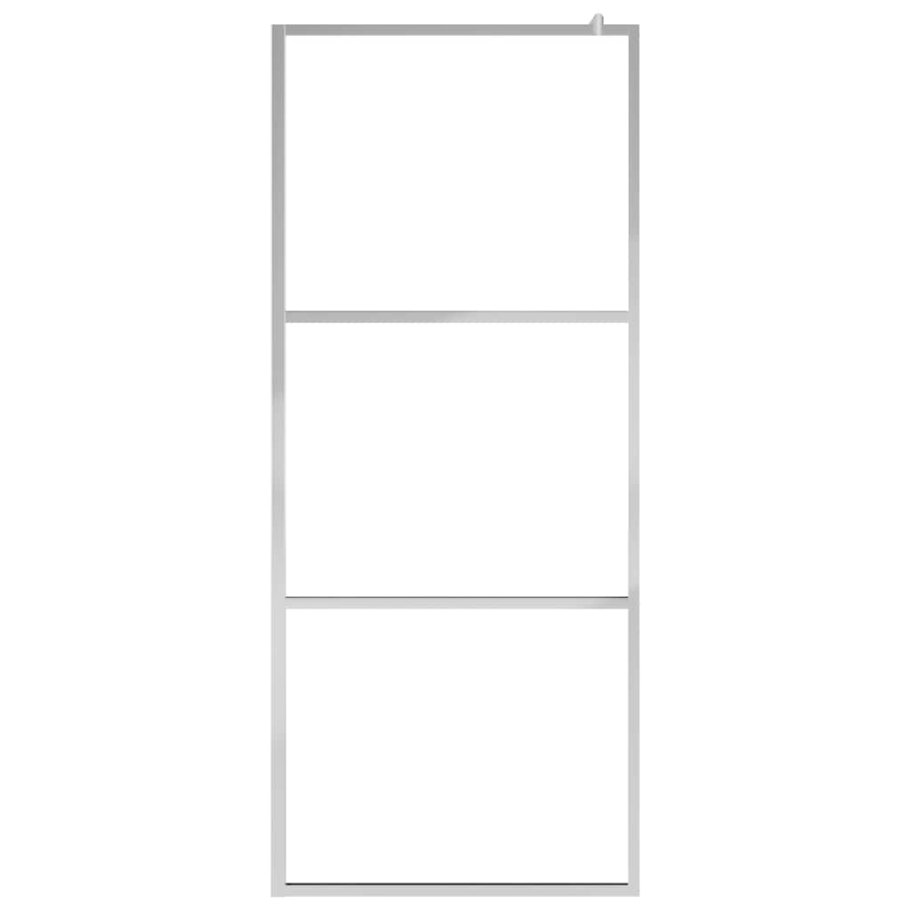 Vidaxl walk-in brusevæg gennemsigtig 100x195 cm ESG glas