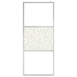 Vidaxl walk-in brusevæg med stenmotiv 90x195 cm ESG glas