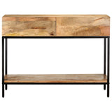 Vidaxl wandtafel 100x35x76 cm massief mangohout
