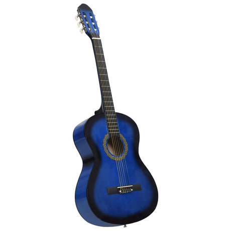 Vidaxl klassisk guitar begynder med taske 4 4 39 blå