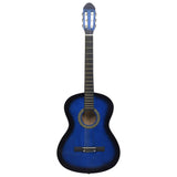 Vidaxl klassisk guitar begynder med taske 4 4 39 blå