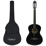 Vidaxl klassisk guitar begynder med taske 4 4 39 sort