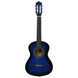 Vidaxl guitar klassisk begynder børn med taske 1 2 34 blå