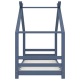 Vidaxl kinderbedframe massief grenenhout grijs 80x160 cm