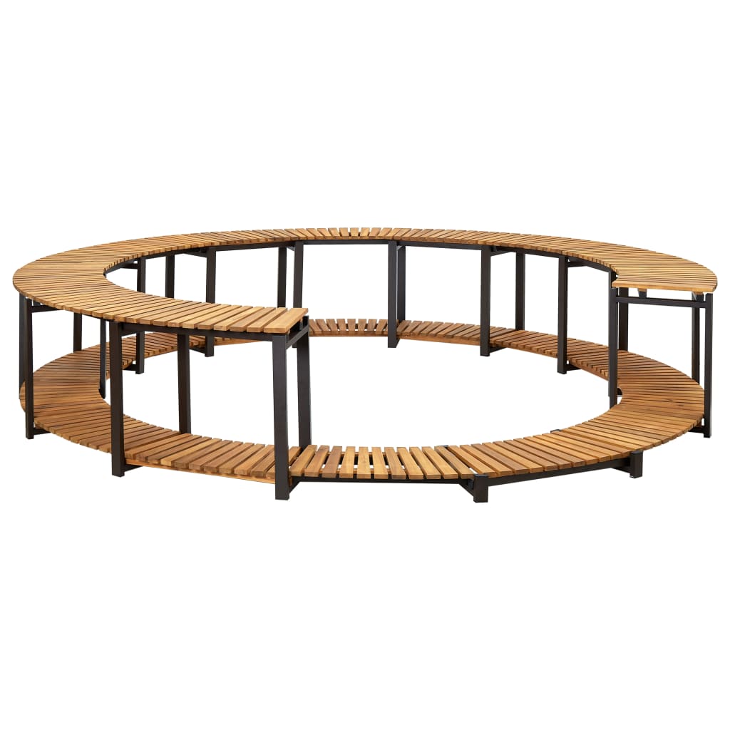 Vidaxl Spa Surround 273x53 cm Solid Acacia Wood