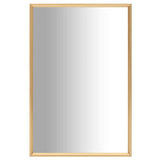 VidaXL spejl 60x40 cm guldfarvet