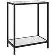 Vidaxl wandtafel 60x35x75 cm gehard glas wit