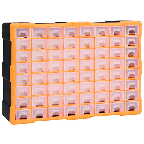 Vidaxl -arrangør med 64 skuffer 52x16x37,5 cm