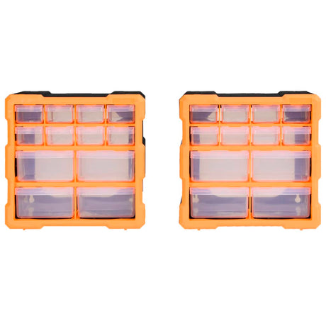 Vidaxl -arrangører med 12 skuffer 2 stk 26,5x16x26 cm