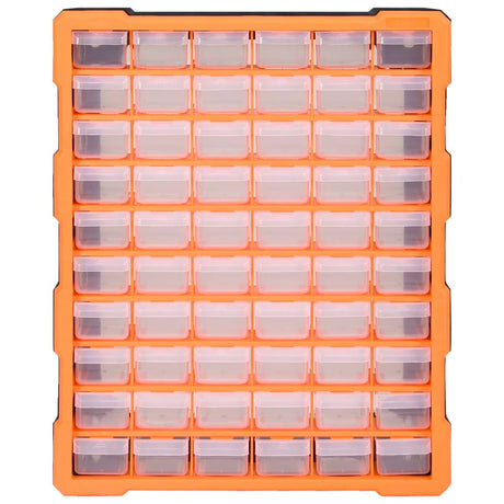Vidaxl -arrangør med 60 skuffer 38x16x47,5 cm