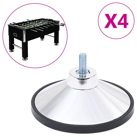 Vidaxl fodboldbord ben 4 st Chrome M10