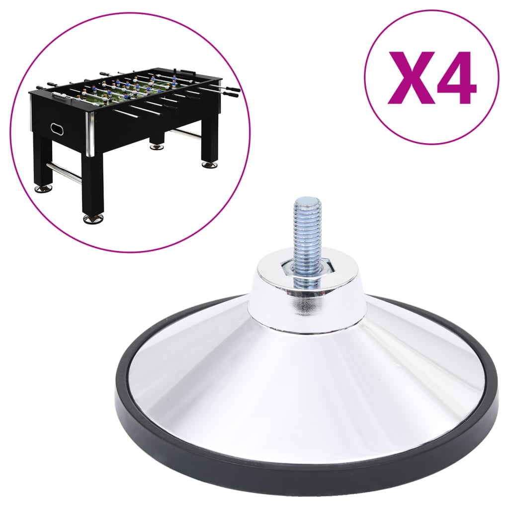 Vidaxl fodboldbord ben 4 st Chrome M10