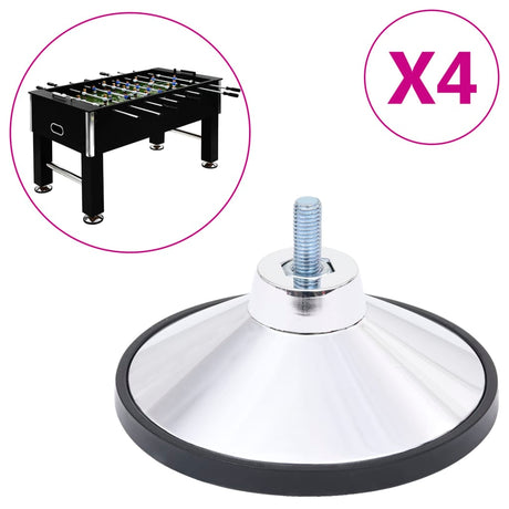 Vidaxl fodboldbord ben 4 st Chrome M10