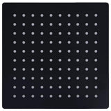 Vidaxl Rain Bruser Hoved kvadrat 20x20 cm rustfrit stål sort