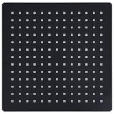 Vidaxl Rain Bruser Head Square 25x25 cm Rustfrit stål sort
