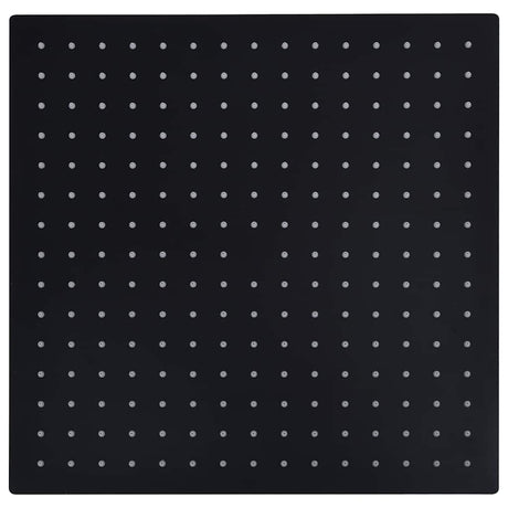 Vidaxl Rain Bruser Hoved Square 40x40 cm Rustfrit stål sort