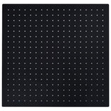 Vidaxl Rain Bruser Hoved Firkantet 50x50 cm Rustfrit stål sort