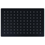 Vidaxl Rain Bruser Hoved Rektangulær 30x20 cm Rustfrit stål sort